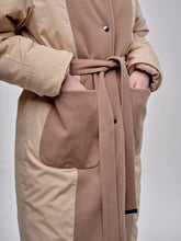 Load image into Gallery viewer, Oversized Winter Puffer Coat in Beige
