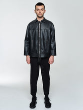 Load image into Gallery viewer, Soft Lamb Leather And Nylon Jacket
