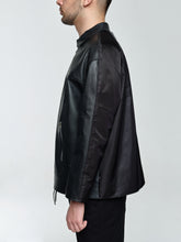 Load image into Gallery viewer, Soft Lamb Leather And Nylon Jacket
