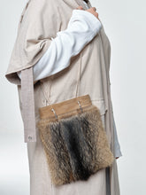 Load image into Gallery viewer, Natural Coyote And Suede Leather Bag
