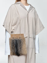 Load image into Gallery viewer, Natural Coyote And Suede Leather Bag
