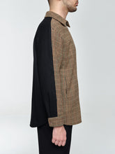 Load image into Gallery viewer, Two-Toned Zip Up Wool Shirt Jacket
