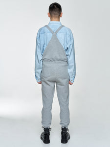 Cotton-Blend Dungaree In Grey