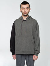 Load image into Gallery viewer, Asymmetric Hoodie In Grey/Black
