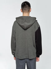 Load image into Gallery viewer, Asymmetric Hoodie In Grey/Black
