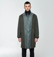 Load image into Gallery viewer, Wool And Mohair Coat In Military Green
