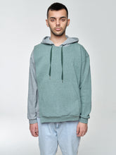 Load image into Gallery viewer, Asymmetric Hoodie In Grey/Green
