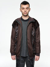 Load image into Gallery viewer, Reversible Wool And Mink Fur Coat
