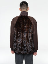 Load image into Gallery viewer, Reversible Wool And Mink Fur Coat
