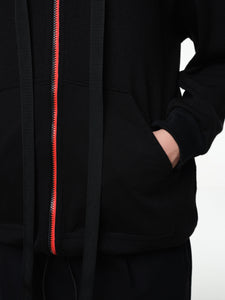 Wool-Blend Zip Up Hoodie