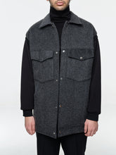 Load image into Gallery viewer, Mohair And Wool-Blend Vest With Built-In Sleeves
