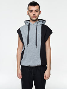 Colour Blocking Cotton-Blend Vest