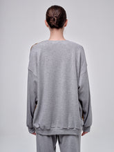 Load image into Gallery viewer, Crewneck Sweatshirt With Fur Print Detail
