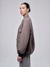 Load image into Gallery viewer, Wool Bomber Jacket With Cotton Details
