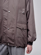 Load image into Gallery viewer, Wool Bomber Jacket With Cotton Details
