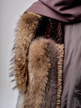 Load image into Gallery viewer, Up-cycled Fur And Wool Scarf
