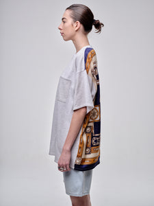 Cotton Piqué T-shirt With Equestrian Print Detail