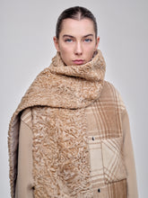 Load image into Gallery viewer, Up-cycled Astrakhan Fur Scarf With Fox Fur
