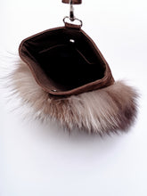 Load image into Gallery viewer, Fox Fur And Suede Leather Clutch Bag
