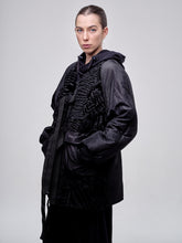 Load image into Gallery viewer, Nylon Bomber Jacket With Astrakhan Fur
